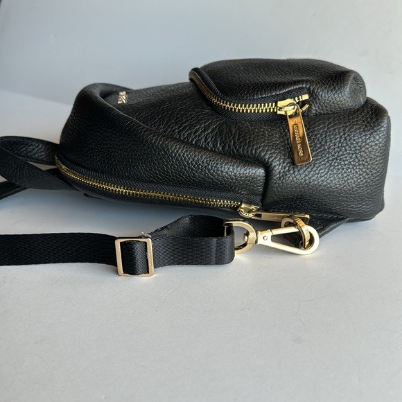 Michael Kors Erin Small Convertible Black Leather Backpack - Picture 4 of 13